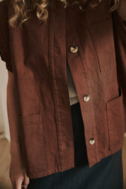 Luna waistcoat - Cambridge Brown