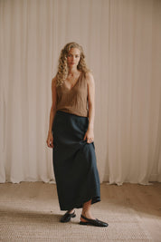 Amelia knit top - Hazel nut