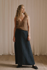 Amelia knit top - Hazel nut