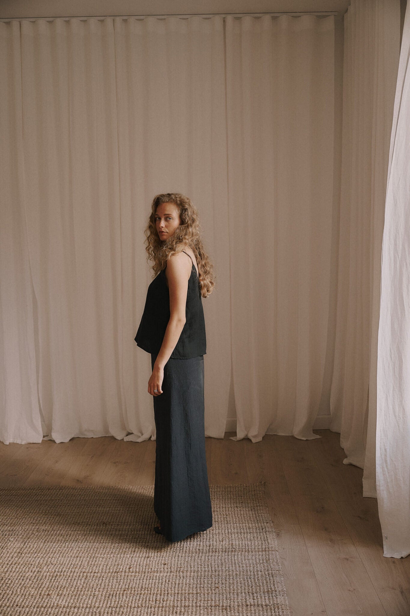 Jose linen top - Cambridge brown