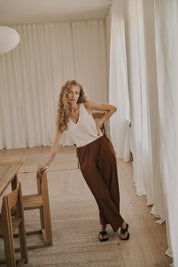 Irissa string pant - Cambridge Brown