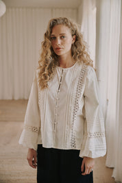 Lily ls shirt - White sand