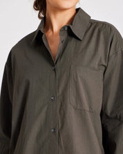 Astrid poplin shirt - Beluga
