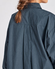 Astrid poplin shirt - Denim blue