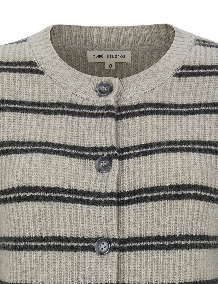 ESFiro cardigan - Pure cashmere stripe