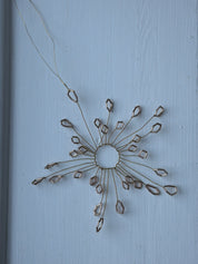 Stjerneophæng/Perle ornament - Mio star champagne