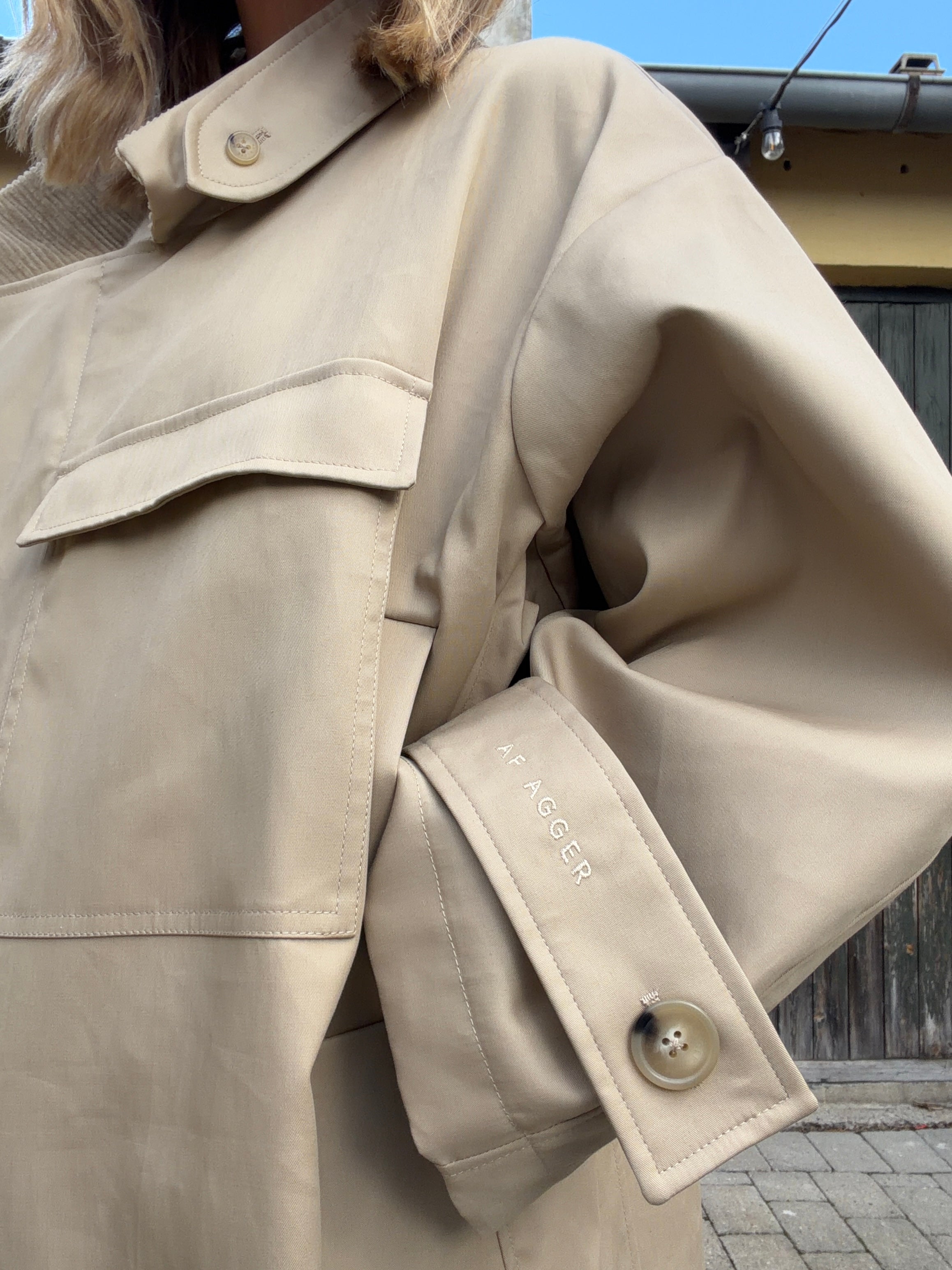 AF Agger · Water resistant coat - Cool beige
