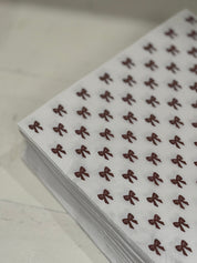 Servietter | Bordeaux sløjfer 50 stk.