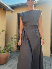 Daja sheer dress - Antracit