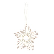 Stjerneophæng/Perle ornament - Mio star champagne