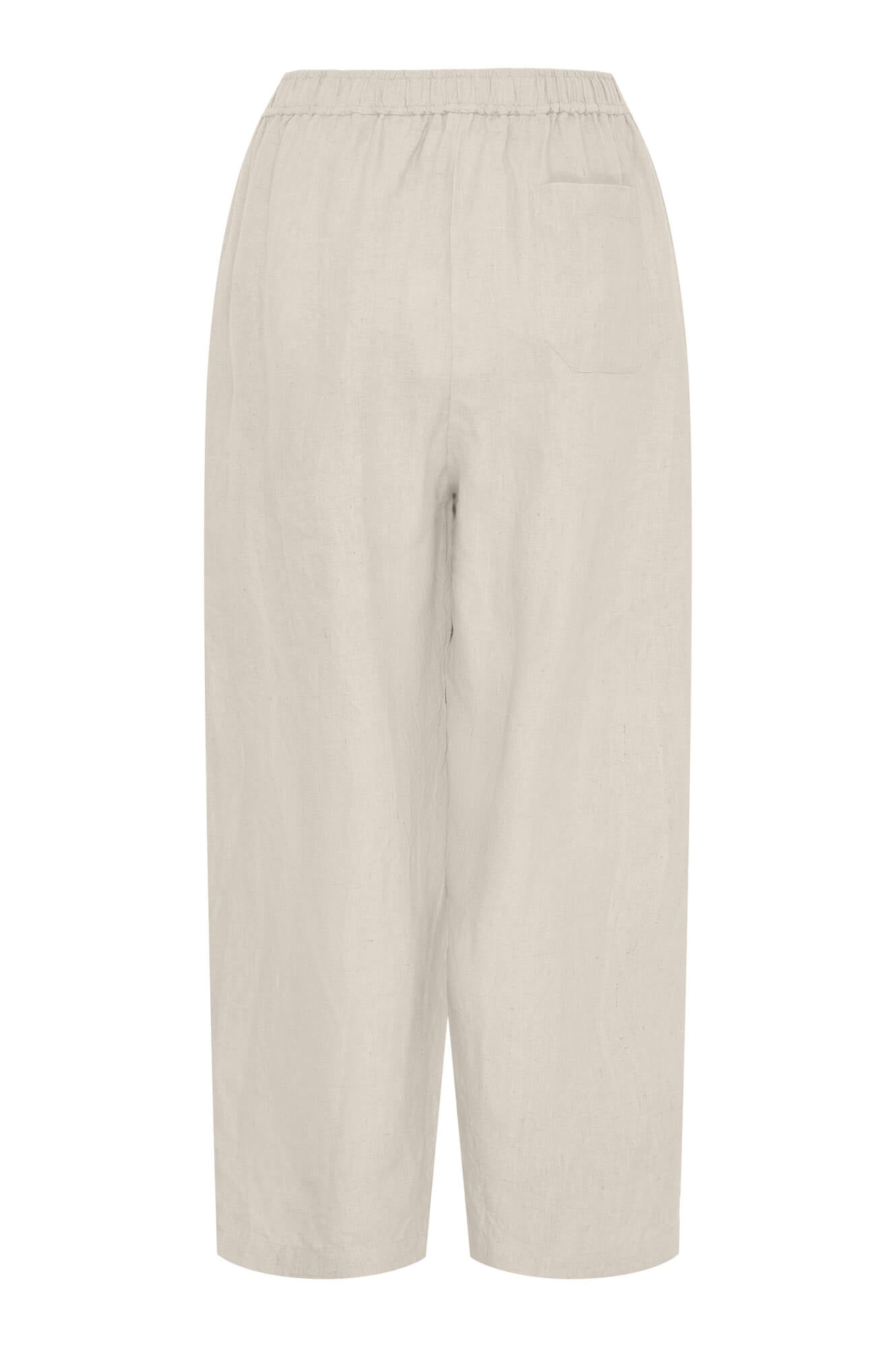 Billie barrel linen pants - oatmeal