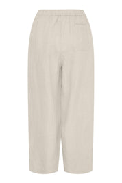 Billie barrel linen pants - oatmeal