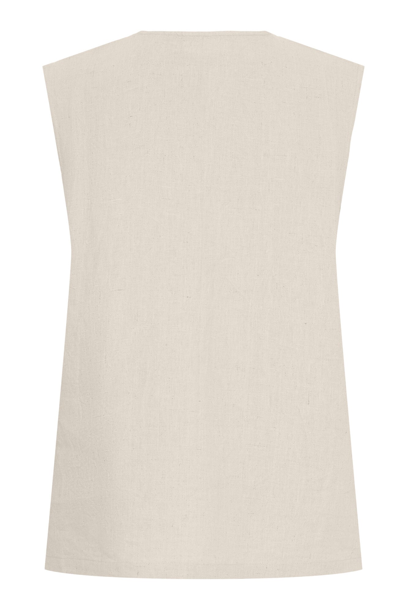 Billie linen vest - oatmeal