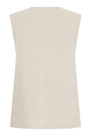 Billie linen vest - oatmeal