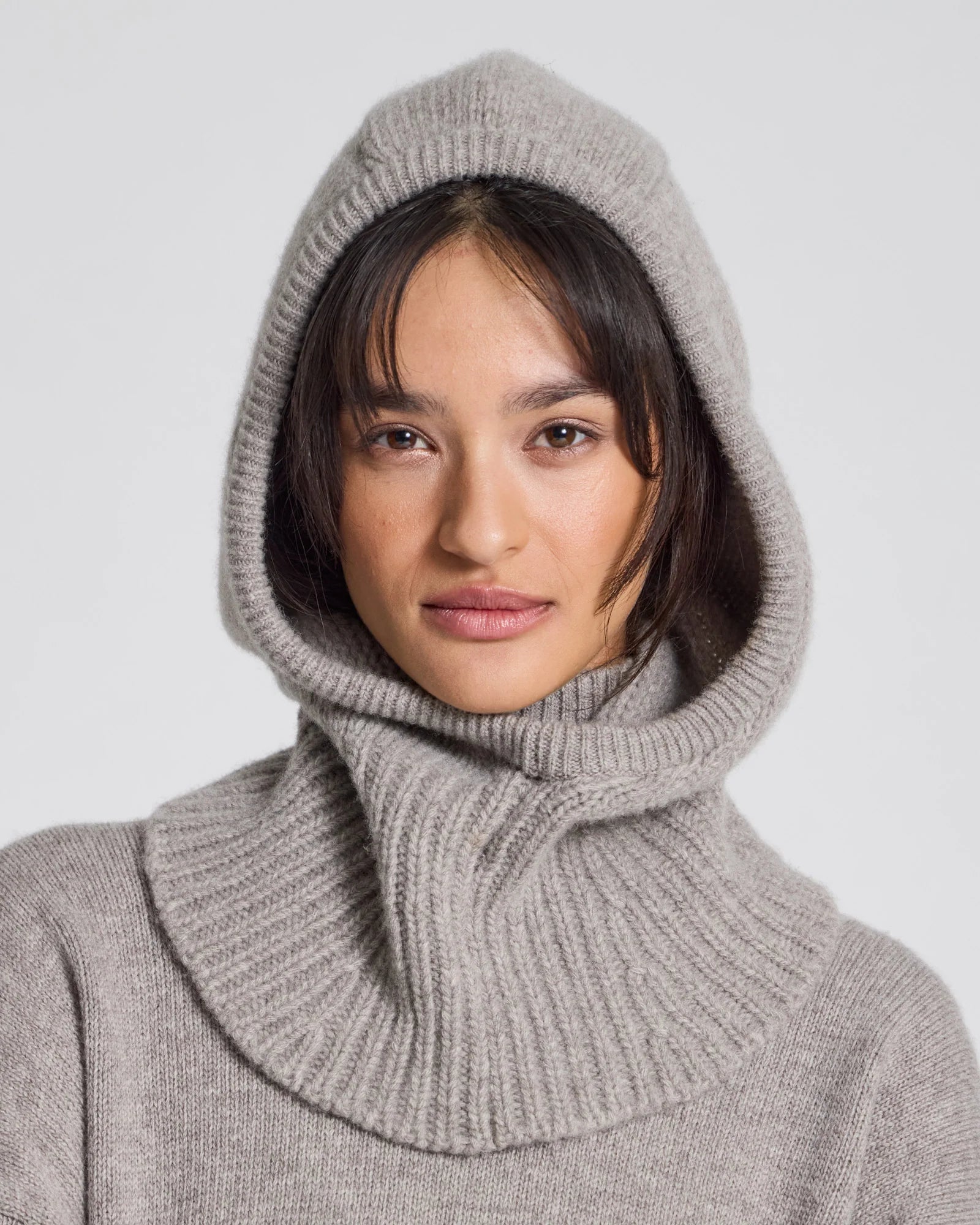 Balaclava lambswool - Stone Grey