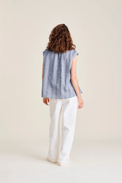 Benicia top - Chambray stripe