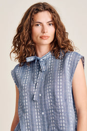 Benicia top - Chambray stripe