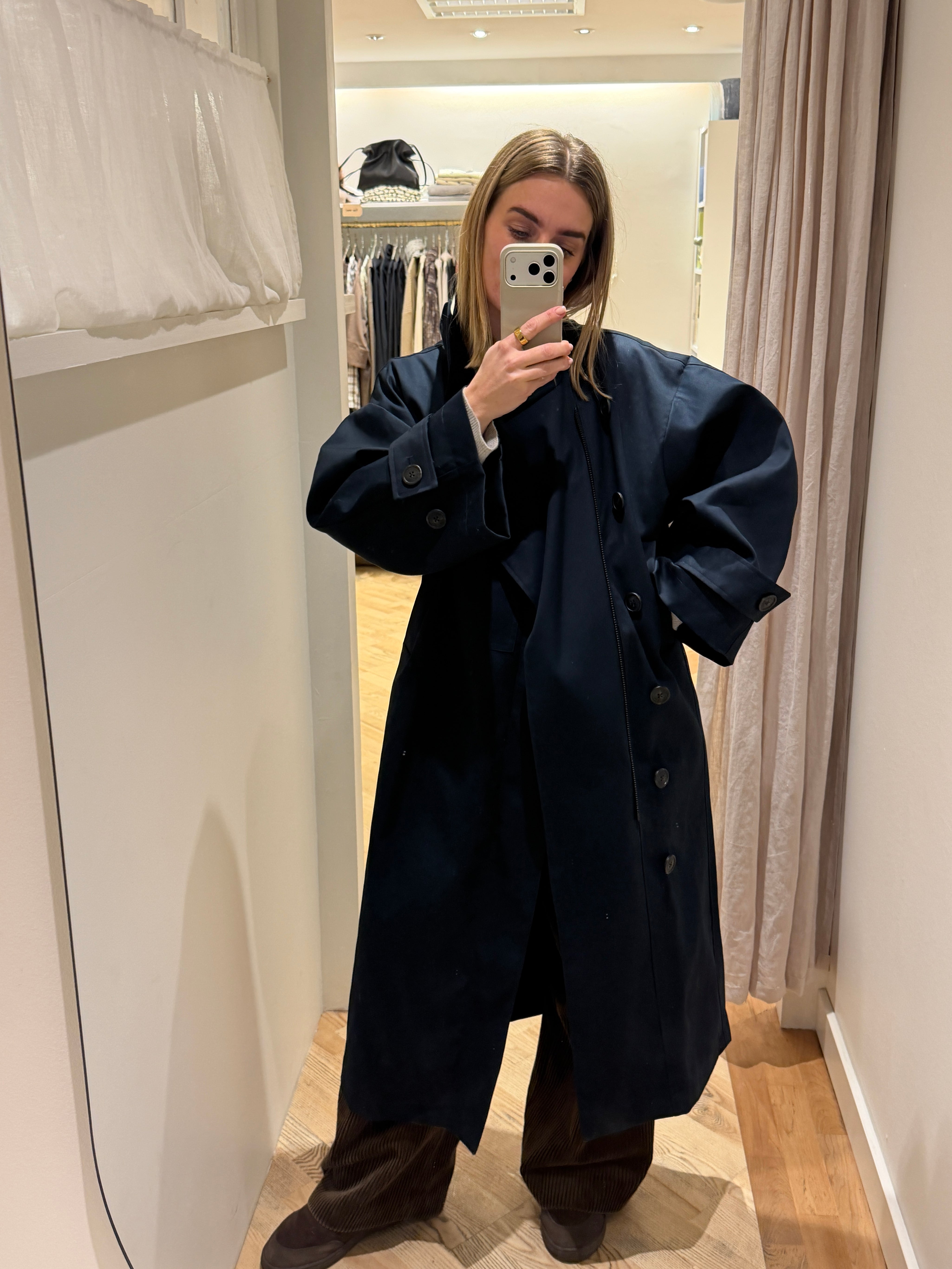 Water resistant coat - Navy