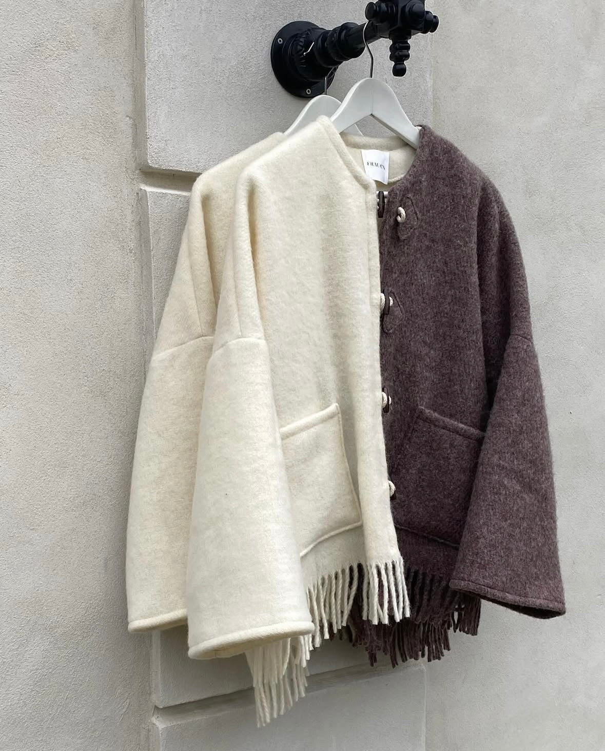 Frida Ying Yang jakke light brown/creme