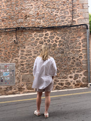 Sydney shorts - Coffee wide stripe