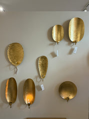 Wall light oval - golden