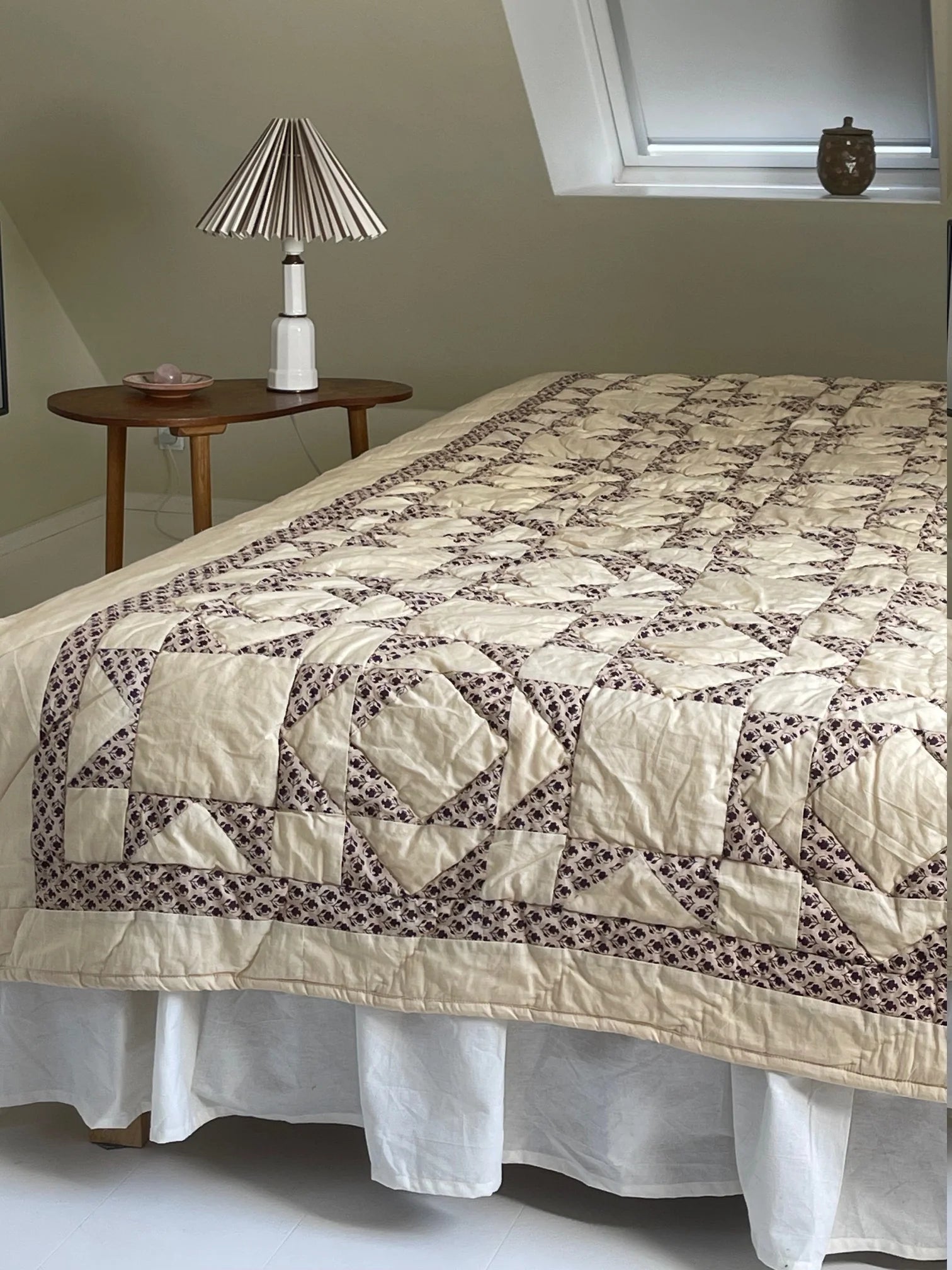 Patchwork sengetæppe 180x240 cm