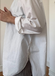 Shelby garment dyed poplin skjorte - hvid