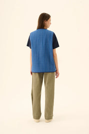 Cady padded stripe vest