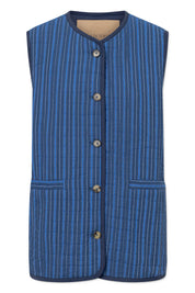 Cady padded stripe vest