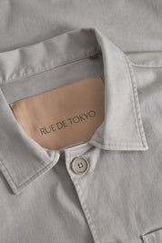 Cameron garment dyed twill jacket - Elephant grey