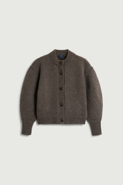 Leonard boxy cardigan - Marron glaze