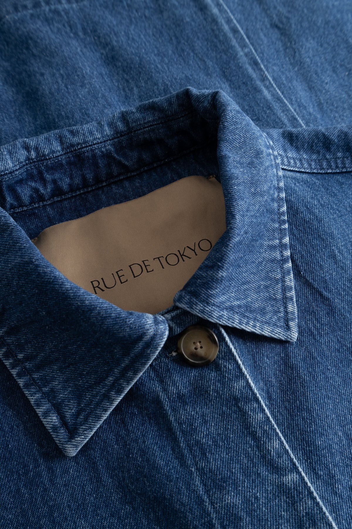Cassa heavy denim vest - washed indigo