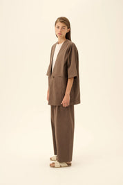 Catia twill shirt - Malt Brown