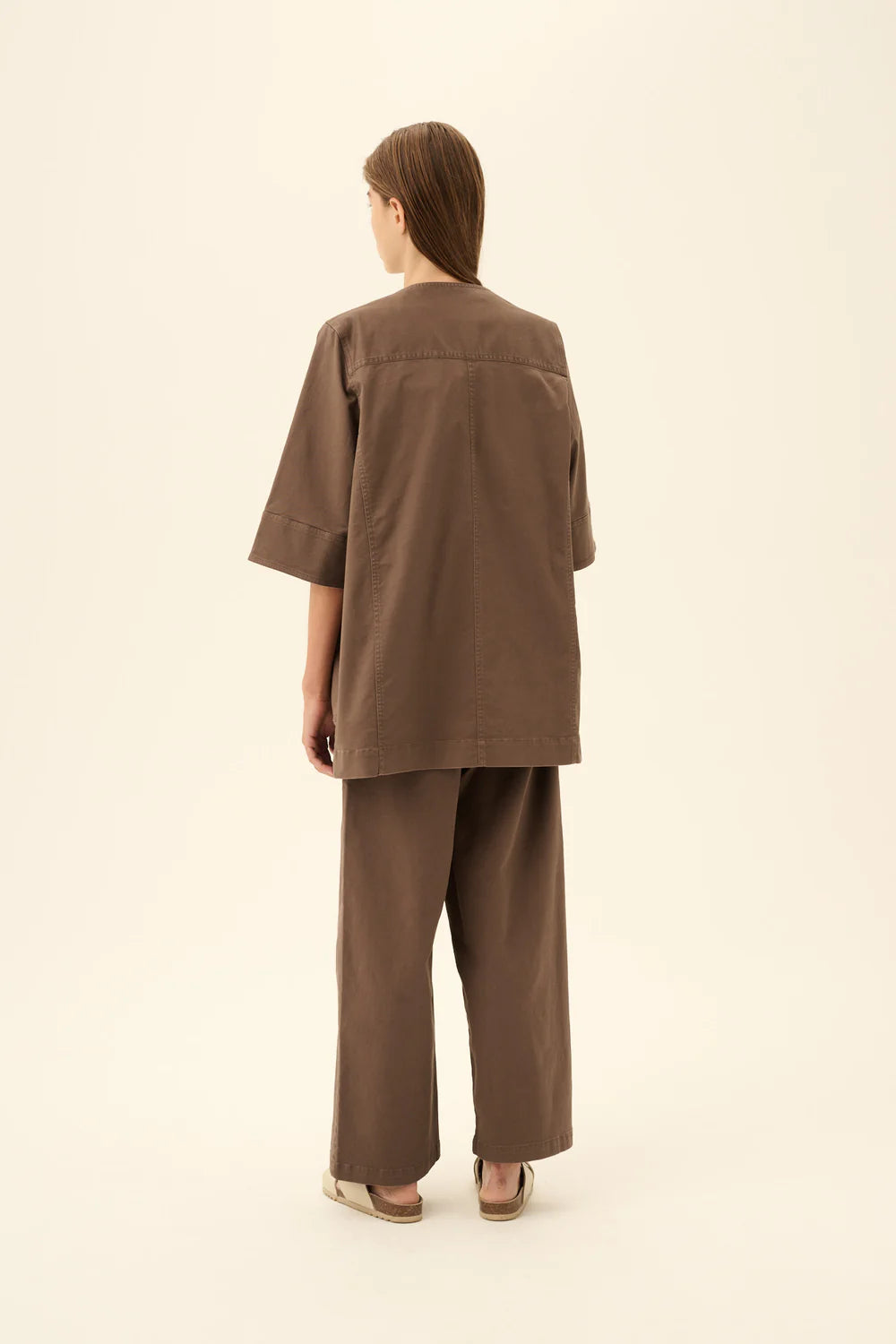 Catia twill shirt - Malt Brown