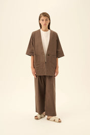 Catia twill shirt - Malt Brown