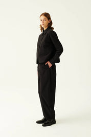 Celeste cotton tech jacket - black