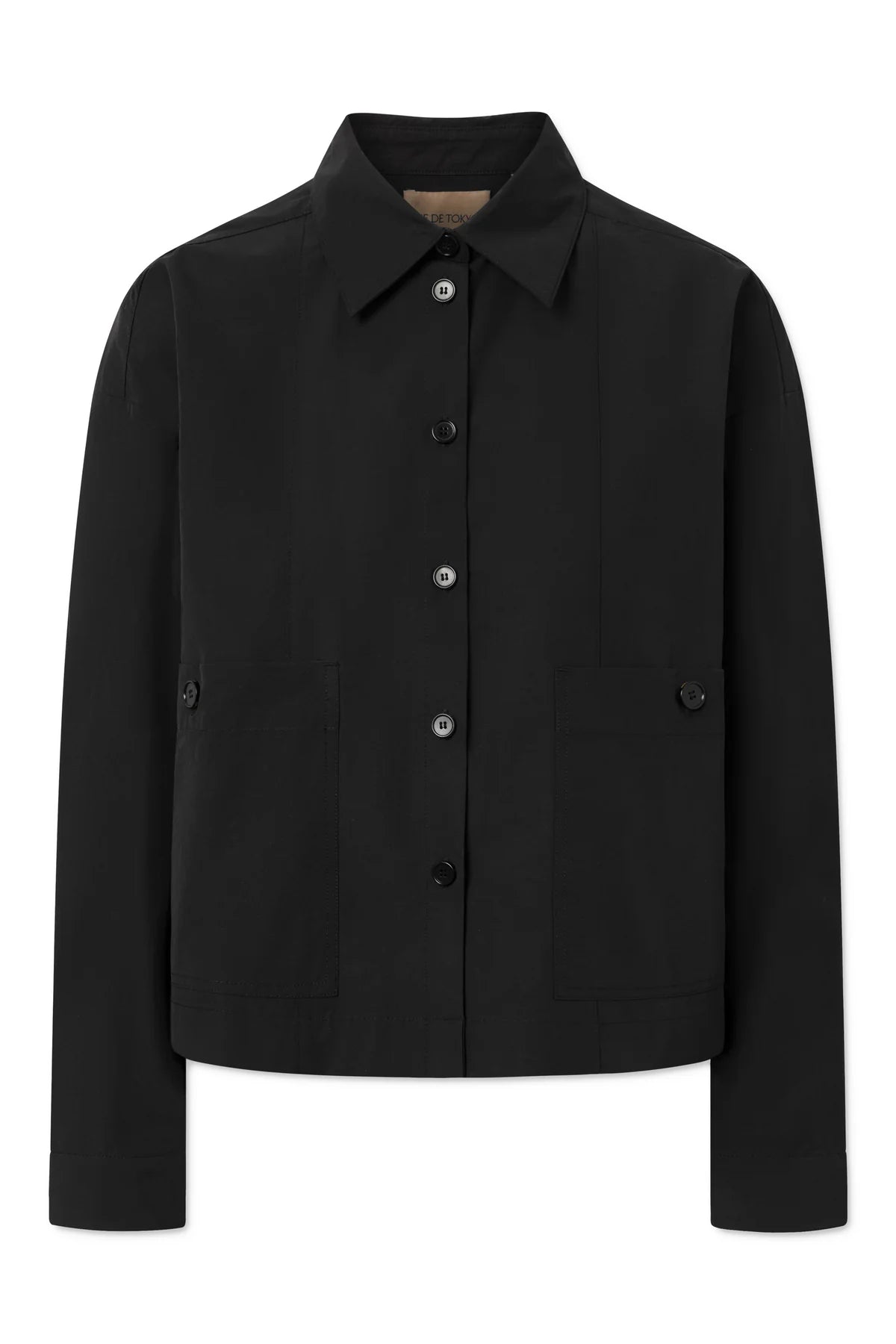 Celeste cotton tech jacket - black