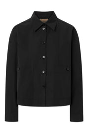 Celeste cotton tech jacket - black