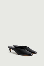 Amalie leather mules - black