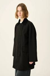 Cimana recyckled heavy trenchjacket - Black