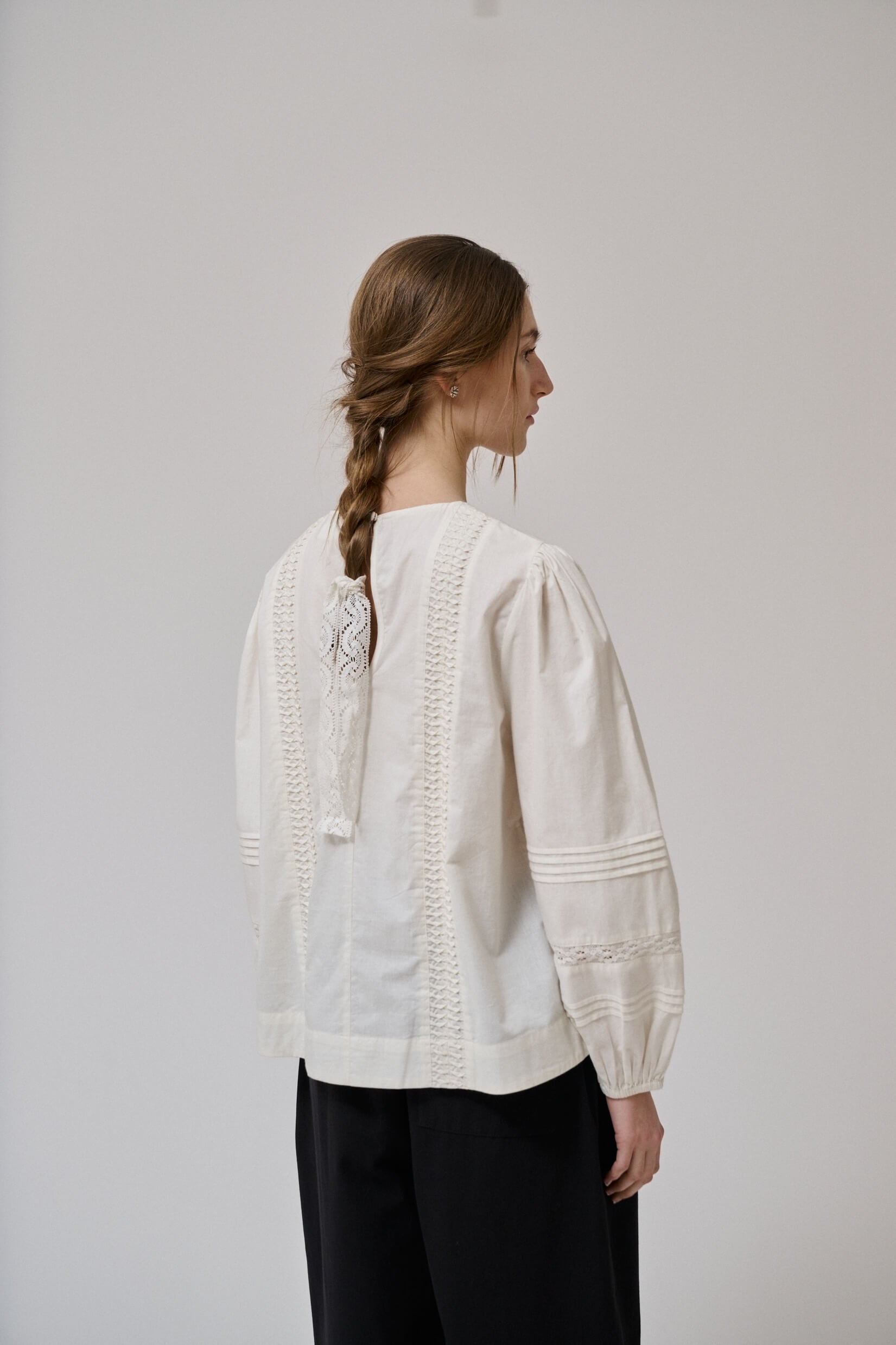 Clover ls blouse - White sand