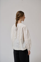 Clover ls blouse - White sand