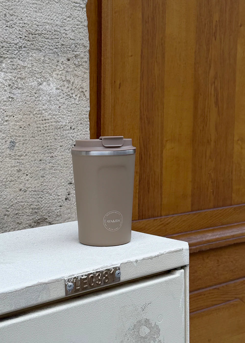 Termokop 380 ml - Dusty brown