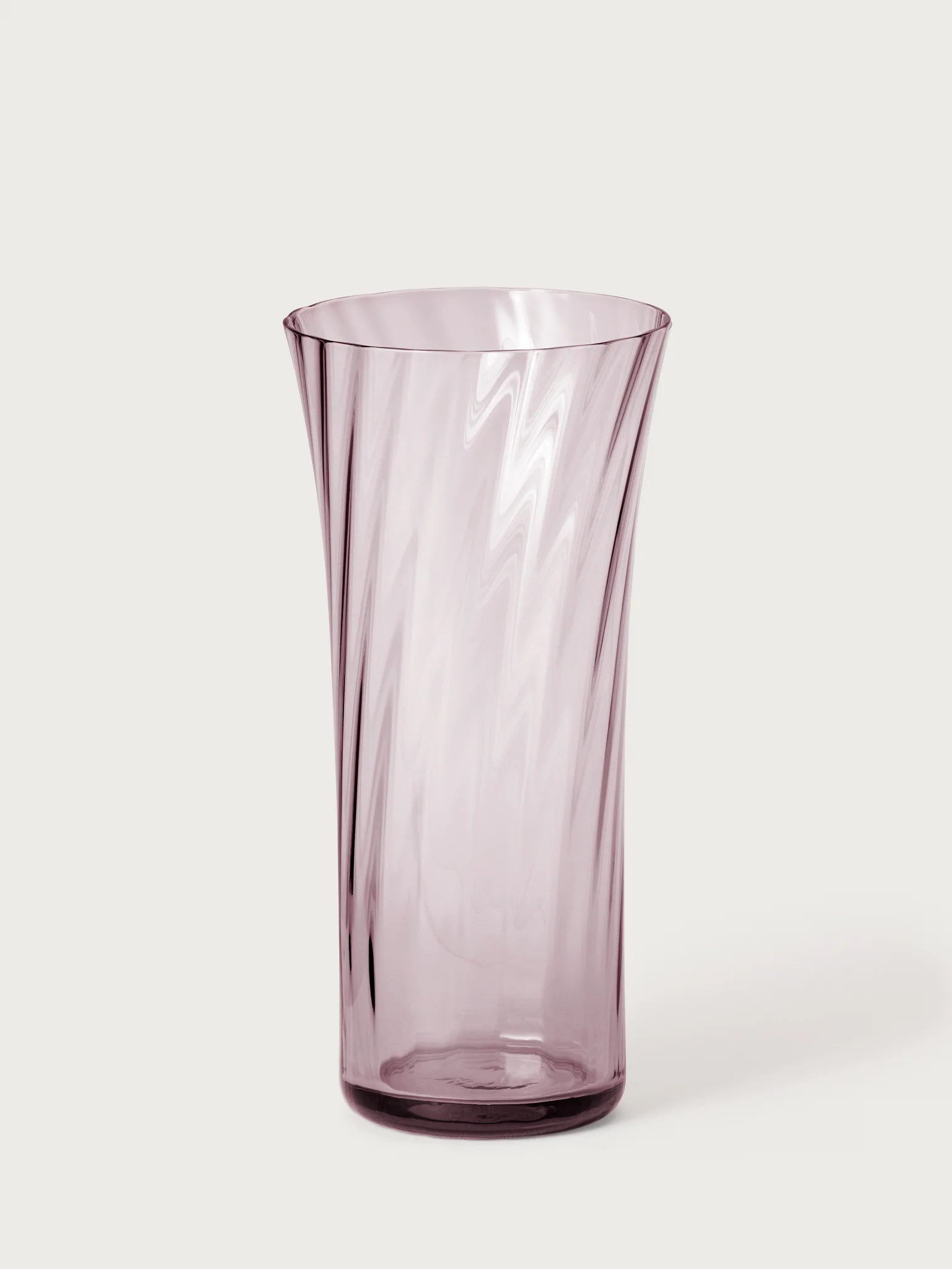 Concave Vase - 18 cm⼁Swirl - Lilac