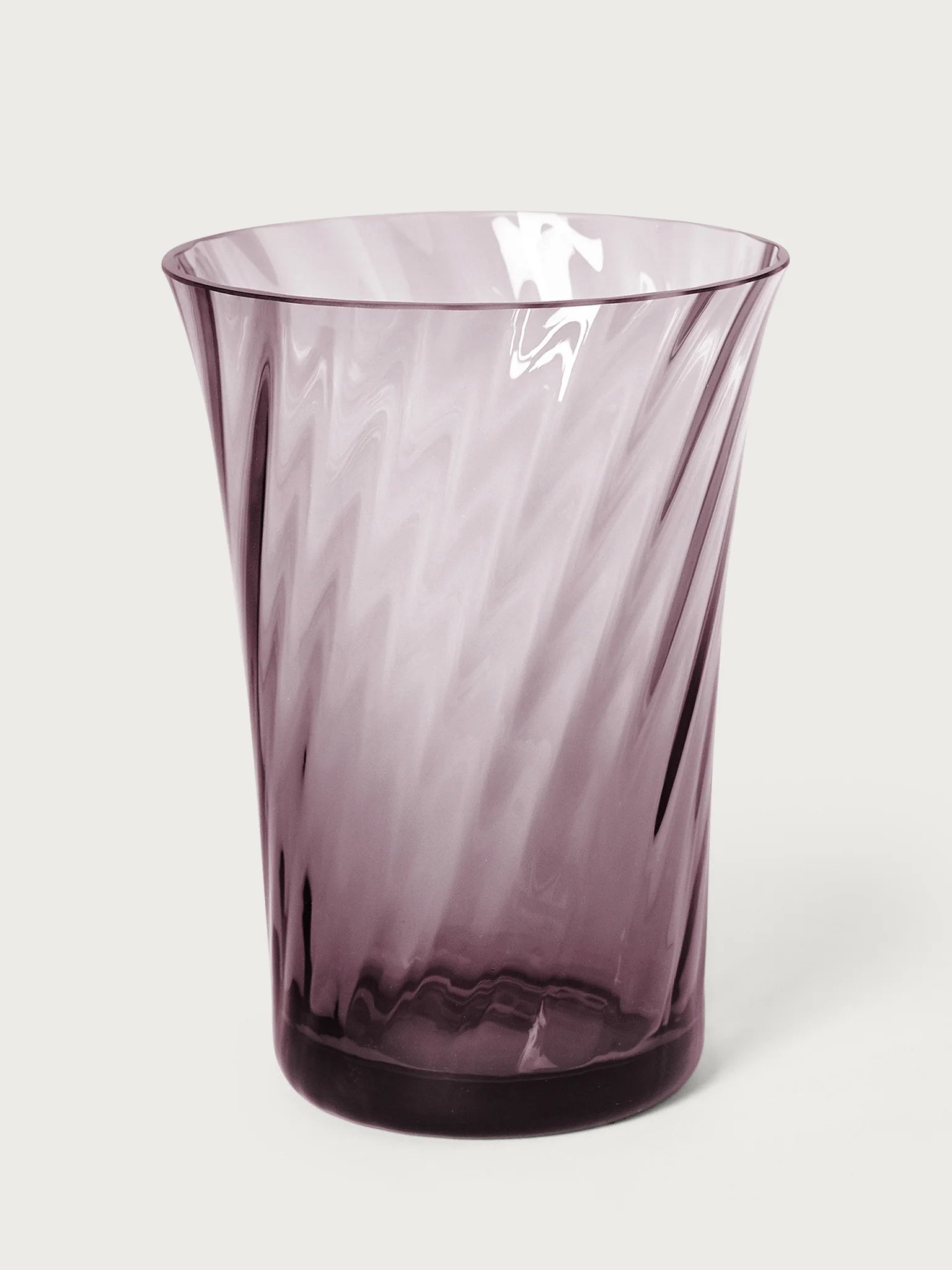 Concave Vase - 20 cm⼁Swirl - Lilac