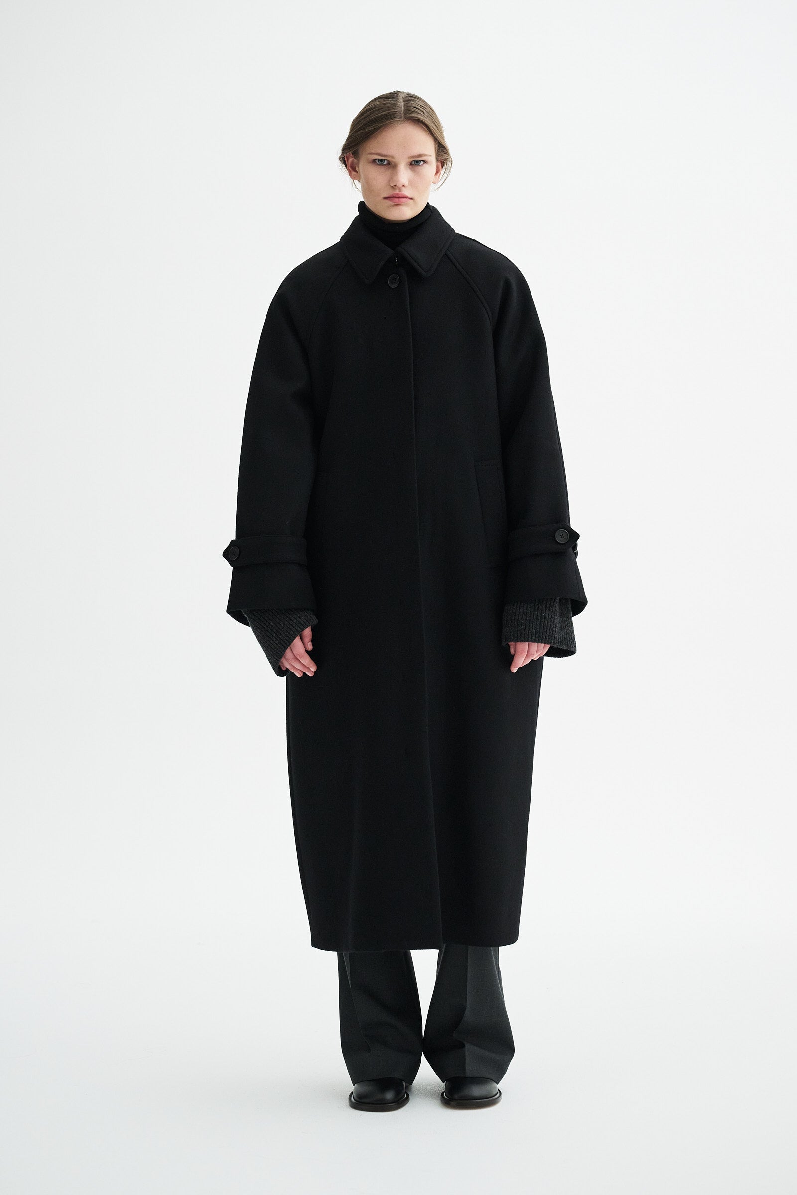 Caro wool coat - Black