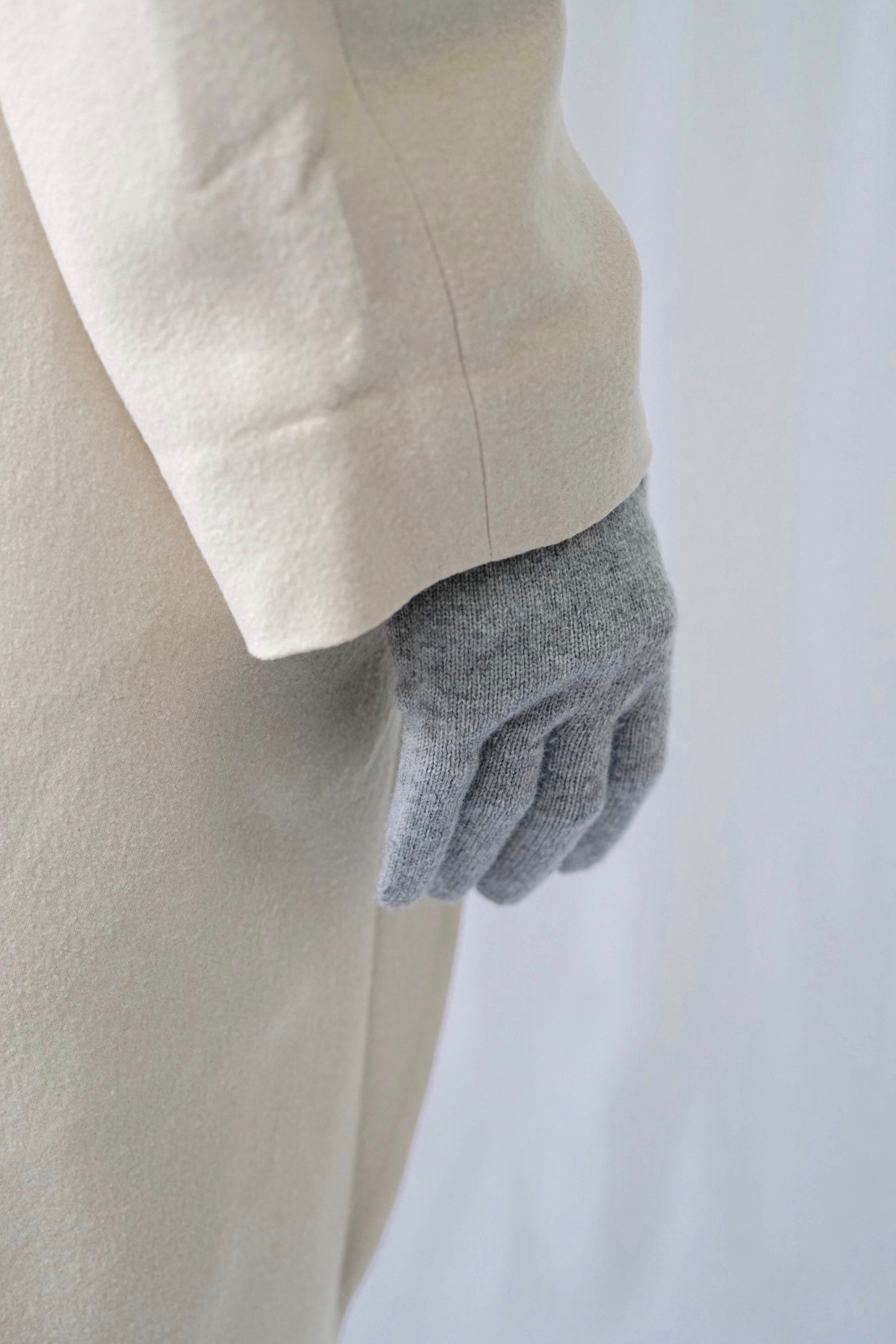 Uruguayan wool gloves - Light grey