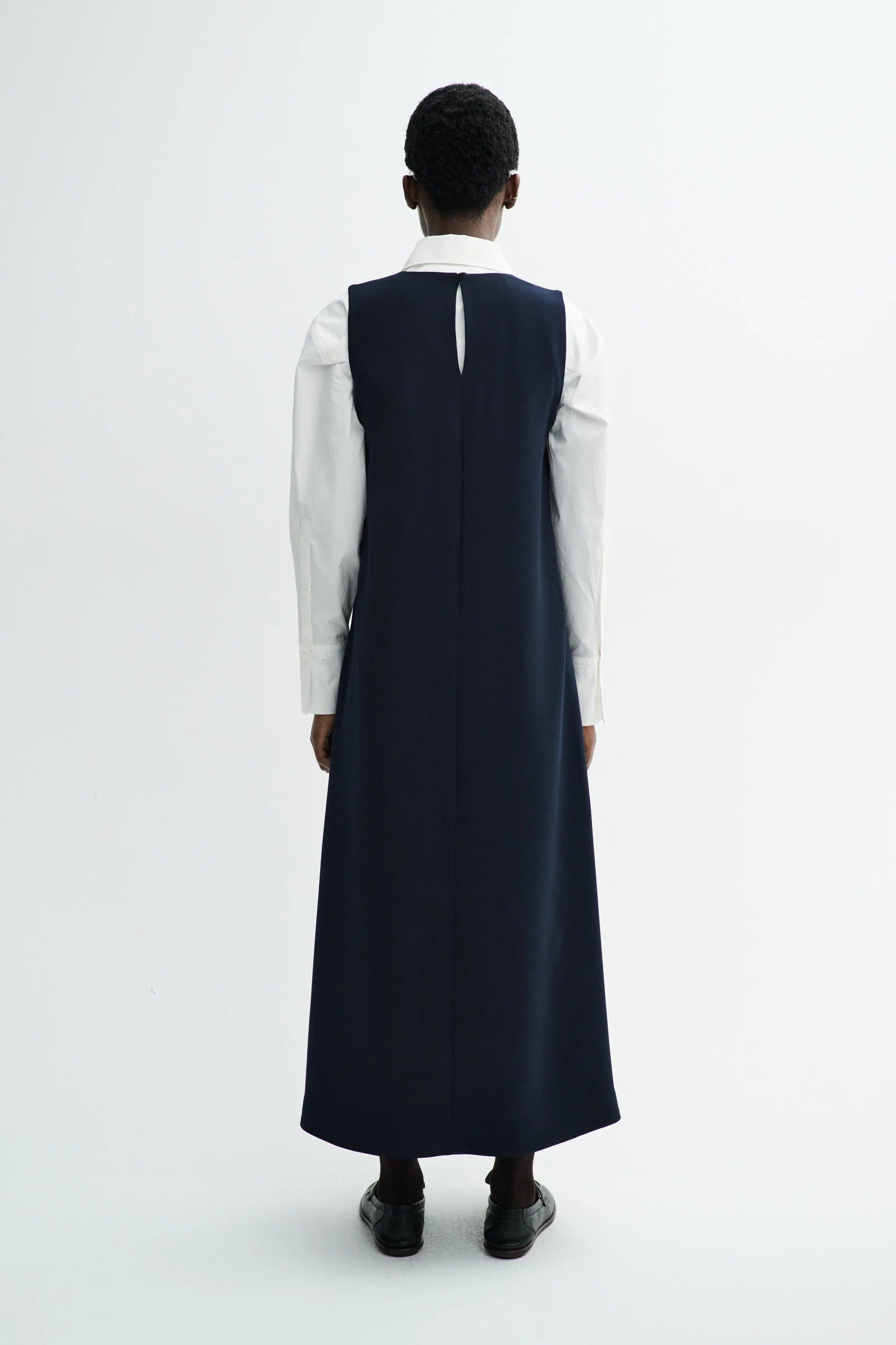 Danna crepe georgette dress - navy