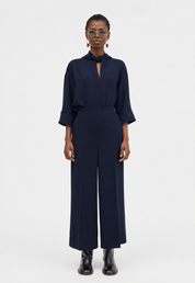 Pallas crepe georgette pants - navy