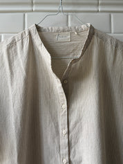 Seoul ss dress - Tapioca coffee stripe